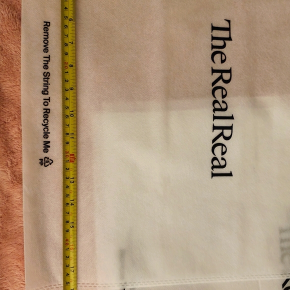 Large size Lot 20 The realreal dustbag white drawstring organizer travel… - Picture 5 of 7